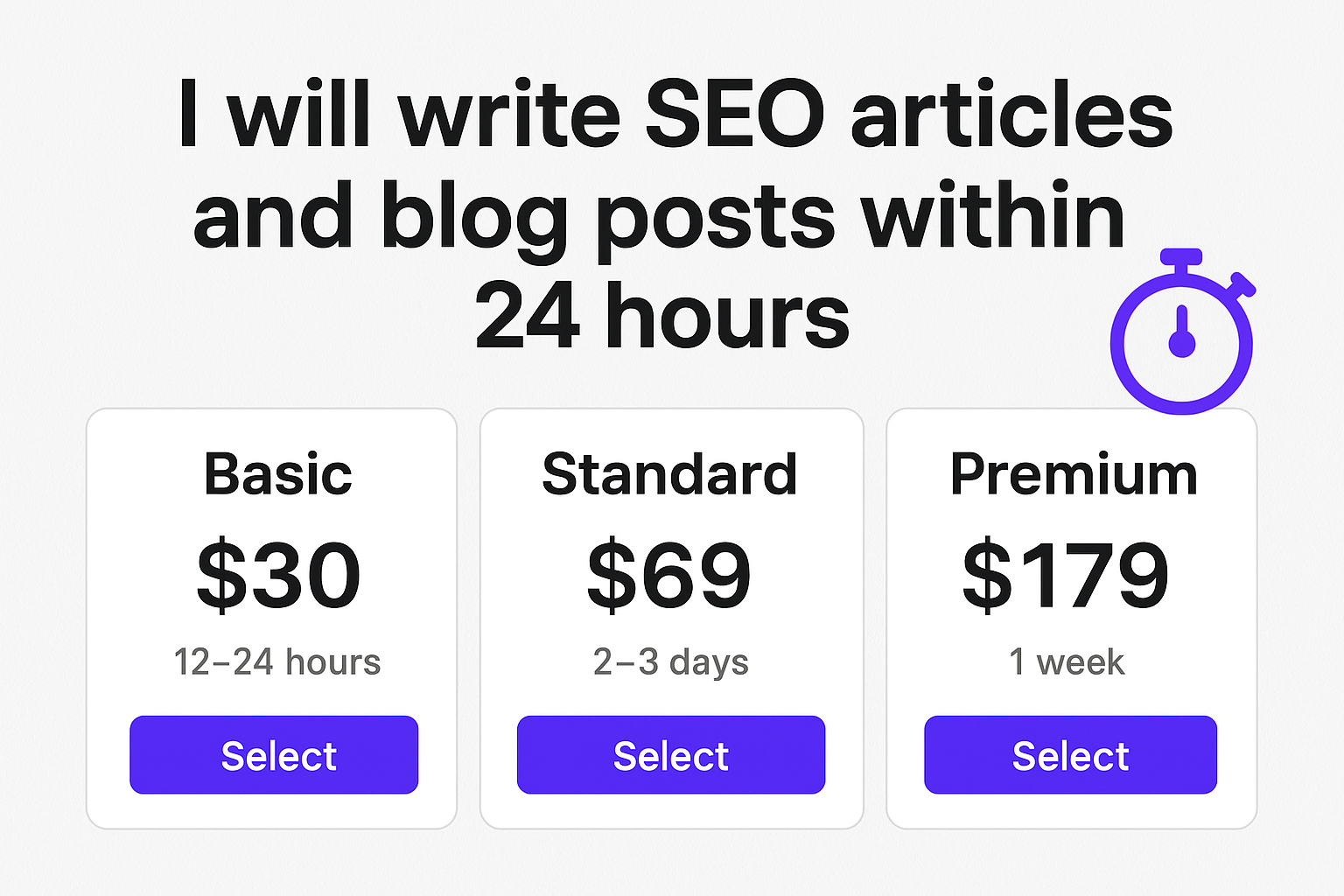 I will write SEO article and blog writing services (fast & optimized)
