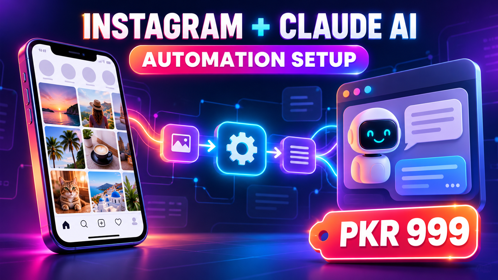 I will set up an Instagram workflow with Claude AI
